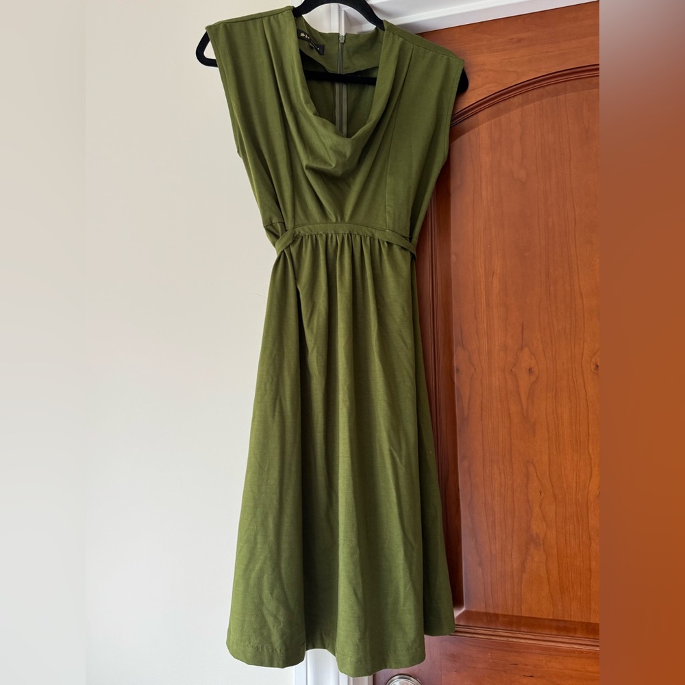 She Bible Green Tie-back Dress, Size M/L